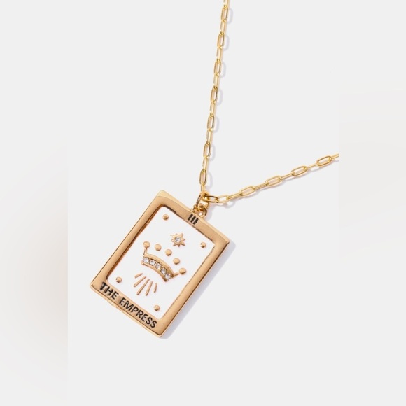 14k Tarot Card Gold Pendant Necklace - Picture 2 of 3